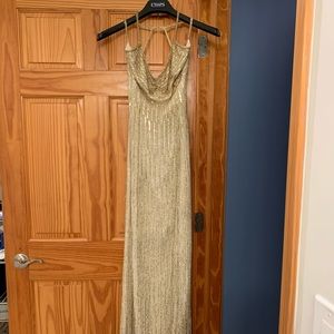 Mia Bella Beaded Evening Gown